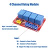 DIANN 2pcs 4 Channel 12V Relay Module with Optocoupler High