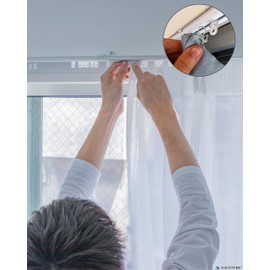 Metal Curtain Hooks for Drapes – 100 Pack Drapery Hooks Curtain Track Hooks Hanger S Hooks Stainless Steel Hardware Hooks Small Clips for Ceiling Curtains Track Indoor/Shower/Window (100 Pack)