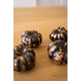 HEITMANN DECO Pumpkin Set of 4 Black
