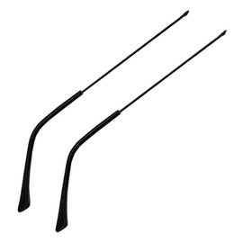 ZEALMAX 1 Pair Metal Temples Replacement Temple for Myopia Glasses Temples Black, black