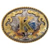 Western Belt Buckle Initial Letters ABCDMRJ to Z Cowboy Rodeo