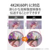 Elecom DH-HDP14ES05SBK HDMI Cable, Premium (Ver2.0), Thin, Bend-resistant, Nylon Mesh,