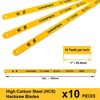 Hanpex Hacksaw Replacement Blades (10 Pack) High Speed 18 TPI