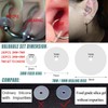 BodyAce 100pcs Clear Silicone Earrings Backs, Clear Piercing Disc for