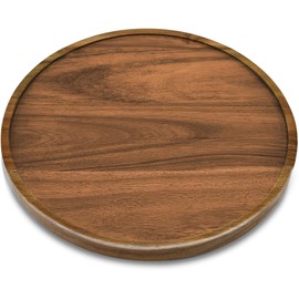 11" Acacia Wood Lazy Susan Organizer Kitchen Turntable for Cabinet Pantry Table Organization,2 Pack