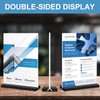 8.5 x 11 Acrylic Sign Holder - Vertical Double-Sided Table