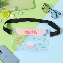 Large Character Waterproof Smartphone Pouch - Touchscreen Compatible for Deliveries & Water Play Cat 4ea