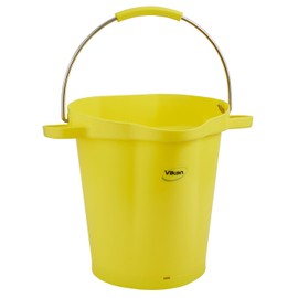 Vikan 56926 Pail,5 gal.,PP/SS,Yellow