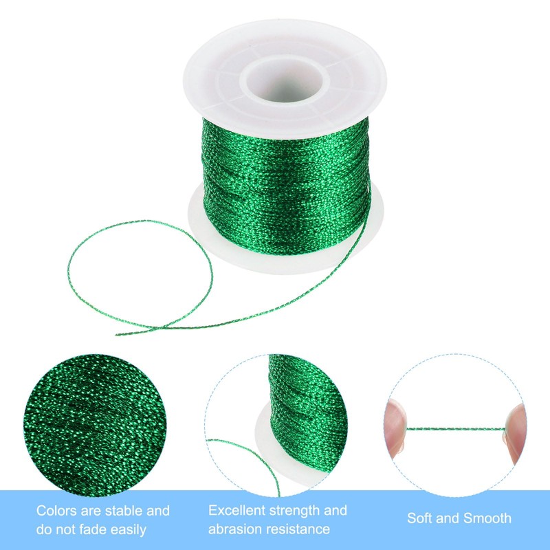 QUARKZMAN Polyester String Cord 1 mm 109 Yards Waxed Beading