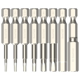 Rarapop 8Pcs Hex Head Allen Wrench Screwdriver Bit Set 1/4 Inch Hex Shank 2 Inch/50 mm Length S2 Steel with Magnetic for Power Screwdriver Drill Impact Driver (8Pcs 50mm)