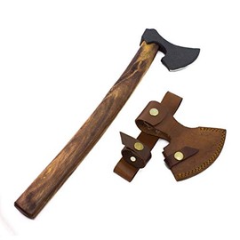 Norwegian Viking Throwing Axe with Leather Sheath 47 cm