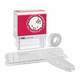 MiNE Kit de sellos personalizados de mina de sellos consolidados, negro, 2.9 x 1 x 2.3 pulgadas