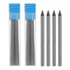 PATIKIL 12Pcs 5.6mm 2B Carpenter Pencil Lead Refills, Solid Dry