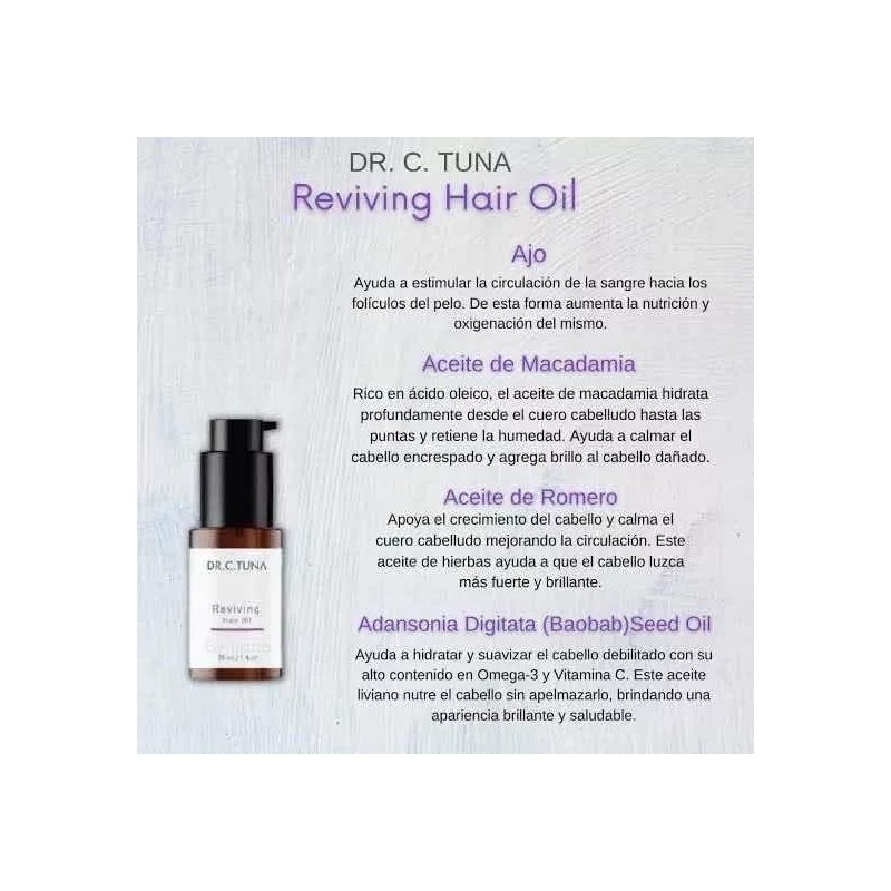 Dr. C. Tuna Tratamiento Completo Caída Para Cabello Reviving Dr.
