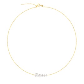 2023 New Freshwater Cultured Pearl Necklace 925 Sterling Silver Jewelry Gift for Teen Girls Women, Sterling Silver, Pearl