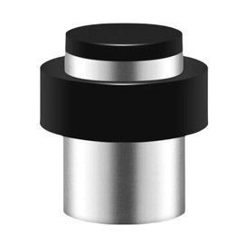 Door Stops, 52mm Door Stoppers for Floor Heavy Duty Stainless Steel Modern Tall Doorstop with Sound Dampening Rubber Bumper Mute Door Stops for Home and Office