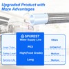 10FT Stainless Steel Braided Dishwasher Water Supply Line, 3/8" Compression