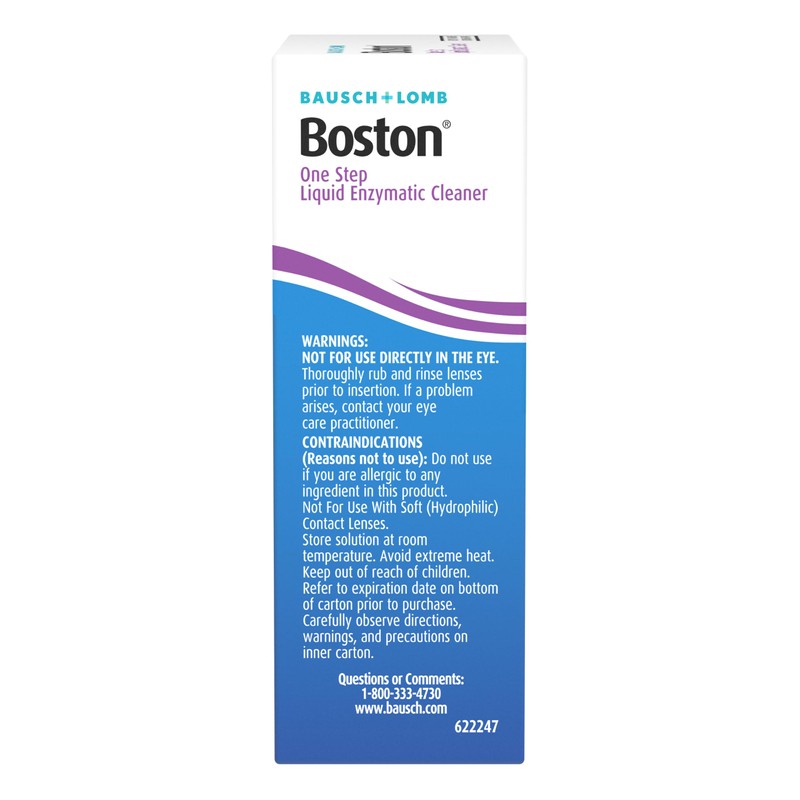 Bausch & Lomb Boston One Step Liquid Enzymatic Cleaner, Protein