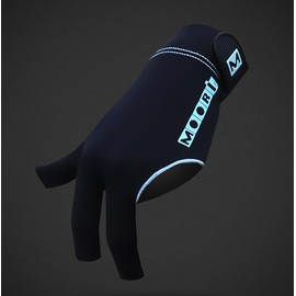 Moori Professional Billiards Glove (Black, X-Large, Open Finger Right)