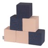 KiddyMoon Soft Foam Cubes Building Blocks 14Cm For Children Multifunctional