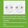 PandaEar Outlet Plug Covers(52 Pack) Clear Child Proof Electrical Protector