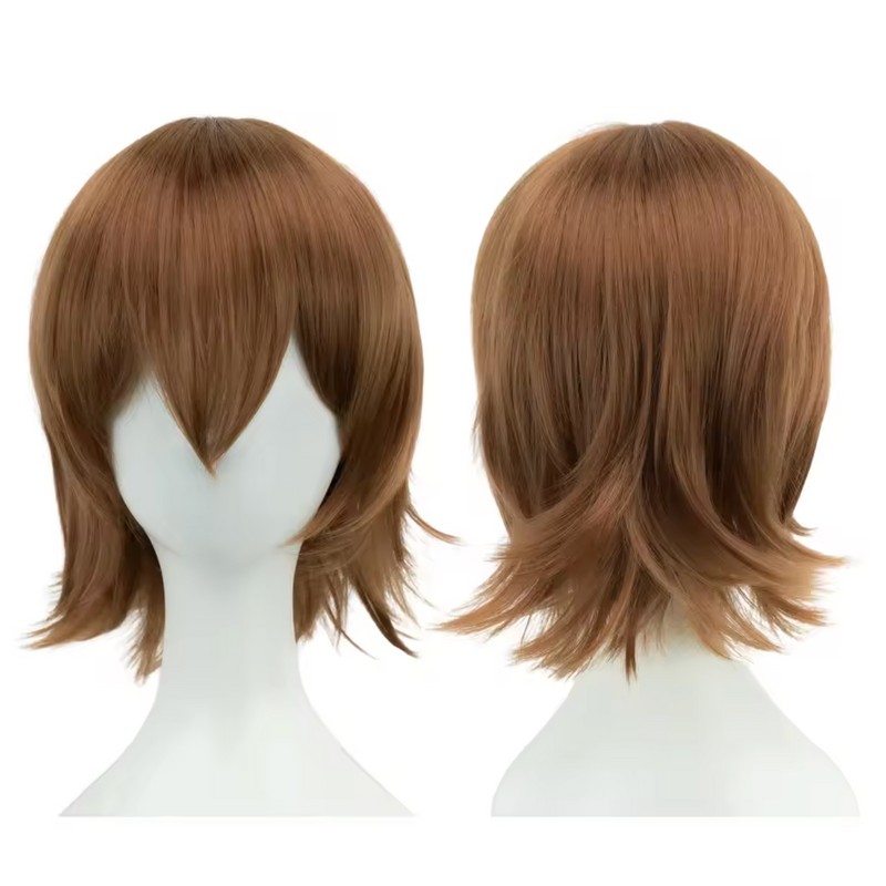 12 Inch Short Bob Wig with Bangs - Synthetic Cosplay