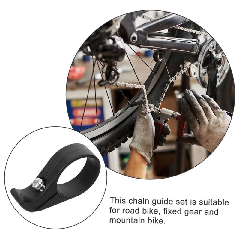 Ciieeo 2pcs Bike Chain Deflector and Guard Drop Chain Stabilizer