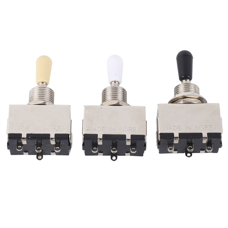 3Pcs Electric Guitar Toggle Switch 3 Way Voice Changeover Shifter