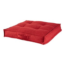 Greendale Home Fashions Scarlet Square Tufted Floor Pillow, Small (24" x 24")