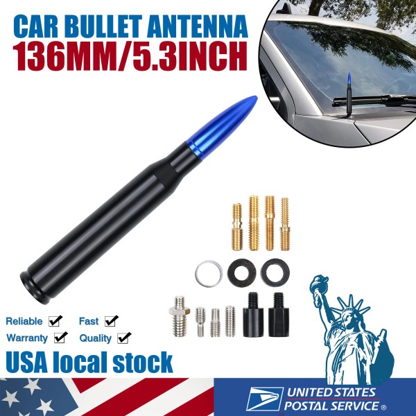 Modigt 50 Cal Blue Black Antenna Mast AM/FM Suitable For