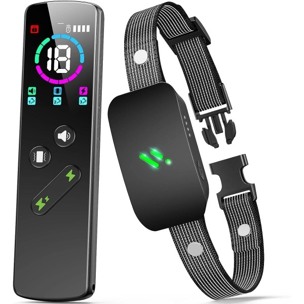 Hanks Minerals Dog Training Collar 3000FT Remote Rechargeable Shock PET