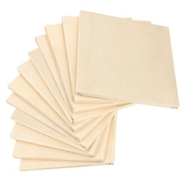 LEXININ 12 Pack 8x8x1/2 Inch Unfinished Square Wood Panels, 200 x 200 x 13mm Wooden Canvas Board, Cradled Painting Pine Wood Panels for Drawing, Pouring