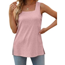 Summer Tops for Women 2024 Flowy Tank Tops Loose Fit Vacation Outfits XL