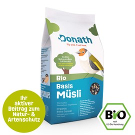 Donath Donath Bio Basis M1sli - unser Bio Streufutter Mix f1r alle k?rnerfressenden Feinschmecker - Vitamin- und eiwei?reich - Ganzjahres Wildvogelfutter - aus unserer Manufaktur in S1ddeutschland - 1Kg