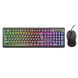 iMicro KB-RP2169C Rainbow Backlit Wired USB Keyboard and Mouse