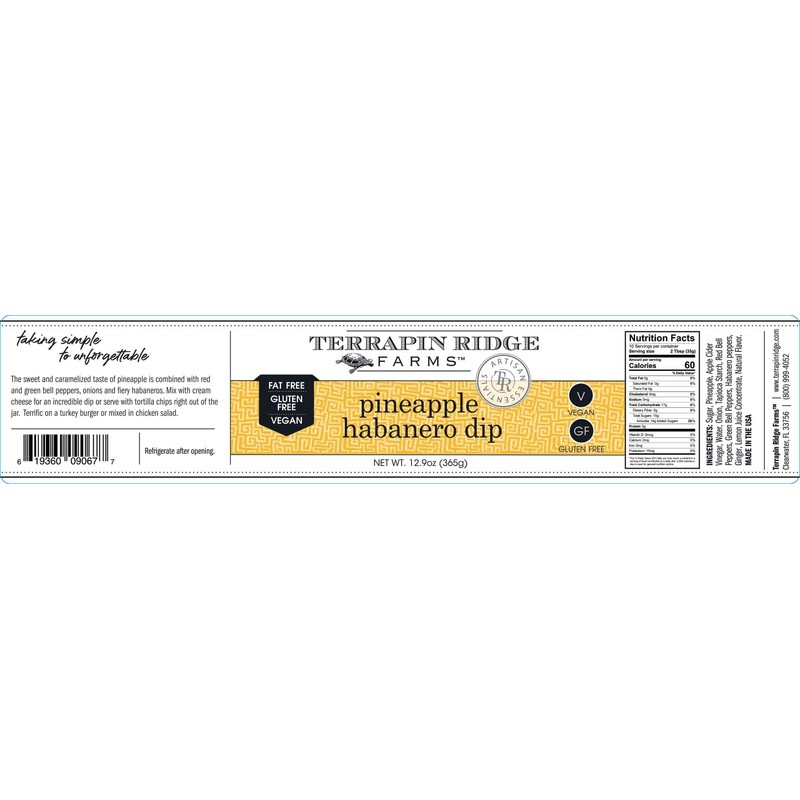 Terrapin Ridge Farms Pineapple Habanero Dip – Sweet and Spicy