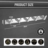 Maxzwell Wall Mount Coat Rack with 5 Chrome Hooks –
