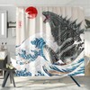 DESIHOM Funny Tall Shower Curtain Set, Fun Anime Monster Shower