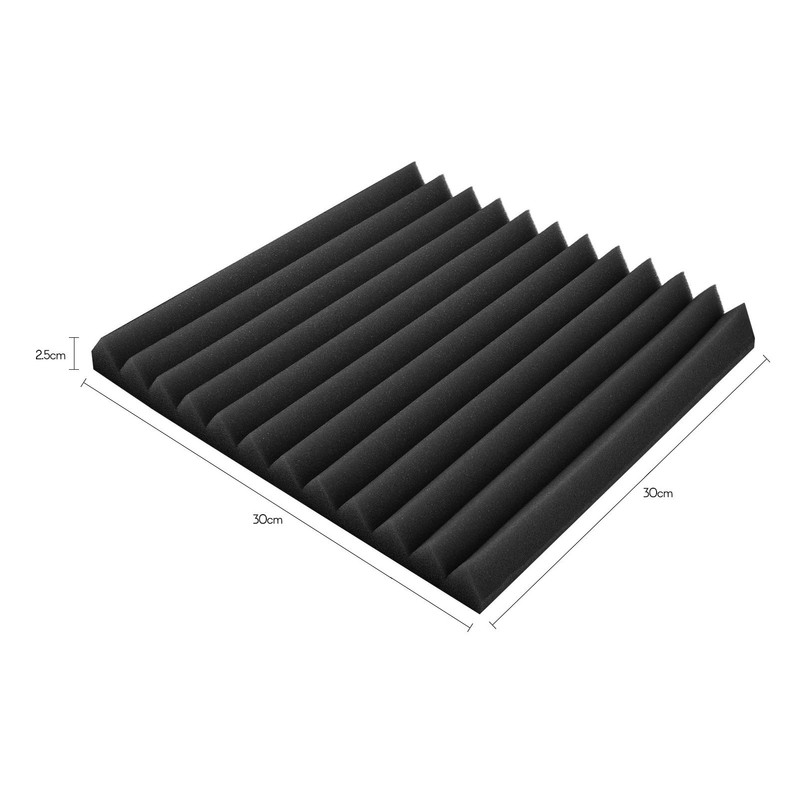12pcs/pack Studio Foams Sound Insulation Foam Sound Absorbing Panels Soundproof