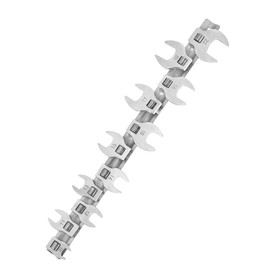 Befun 11PCS Crows Foot Spanner Set Crowsfeet Crows Foot Spanner Wrench Set 10/11/12/13/14/15/16/17/18/19/22mm,3/8" Square Drive for Fasteners with Sleeve Tools