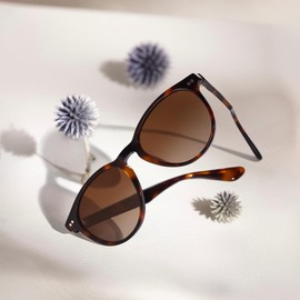 CARFIA Retro Womens Sunglasses Polarized Oval Acetate Durable 5-Barrel Hinges UV400 Protection Shades