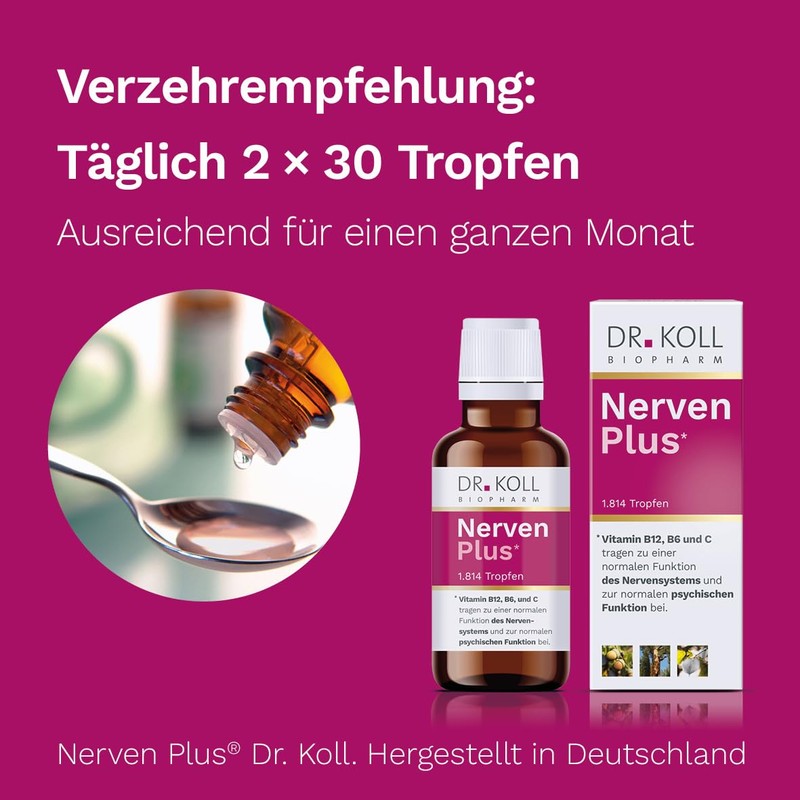 Dr. Koll Nerven Plus: Support for your nervous system with