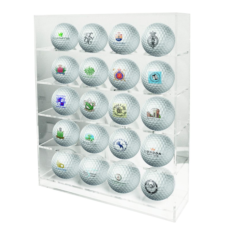 Longridge 20 Ball Perspex Golfball Anzeige - Klar