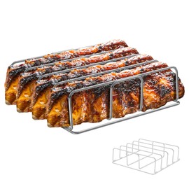 Rib Racks for Ninja OG800 and OG900 Series,Grill Stand for Ninja OG850 OG951 Woodfire Pro Connect Premium XL Outdoor Grill and Smoker,Stainless Steel 304 Outdoor Grill Accessories