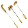 SUNRISE Fryer Brush with Long Handle (Brass, L, Single, and