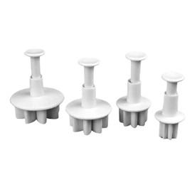 4 Pcs/Set Mini Plum Plunger Biscuit Cookies Cutter Mold