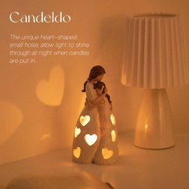 Candeldo Geschenke für Mama Geschenk Geburtstagsgeschenk: Mama Geschenk Mutter Tochter Geschenk Kerzenständer Geburtstagsgeschenk für Mama Muttertagsgeschenk Geschenk Weihnachten Muttertag