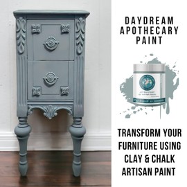 Daydream Apothecary Premium Chalk Style Paint for Furniture, Home Décor, Wood, DIY Interior Projects, Quick Dry, No Prep or Prime Needed, Matte Light-Slate Grey - 8oz