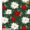 Christmas Fabric Jolly Poinsettia Fat Quarter Bundle of 5pcs 18"x22"