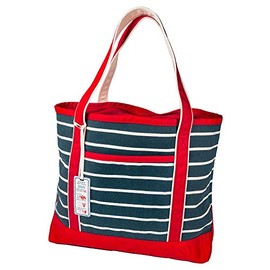 Canvas Carry-all Tote Bag Zip Top, 15" x 17" (Navy)